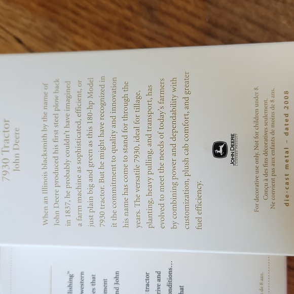 3 pc. Hallmark John Deere Tractor Keepsake Ornaments 2006-2008 - Picture 7 of 7